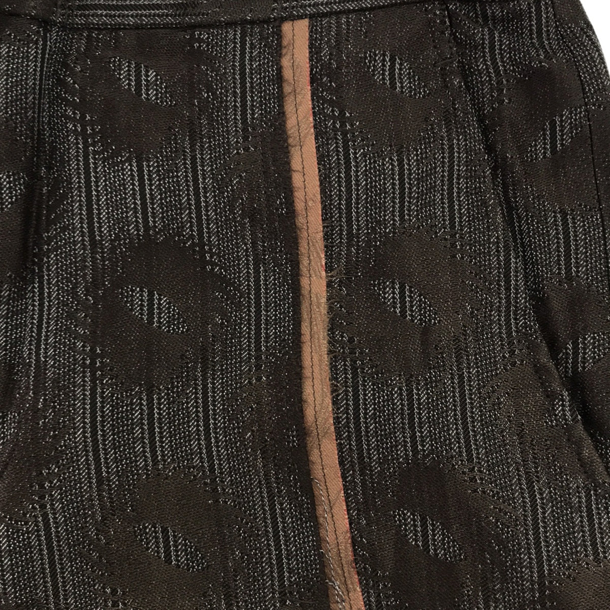 COMME des GARCONS HOMME PLUS / 콤데 갤슨 옴플루스 | 2002AW | 큐플라 인사이드 아웃 더블 어저스터 팬츠 | S | 그레이/브라운 | 남성