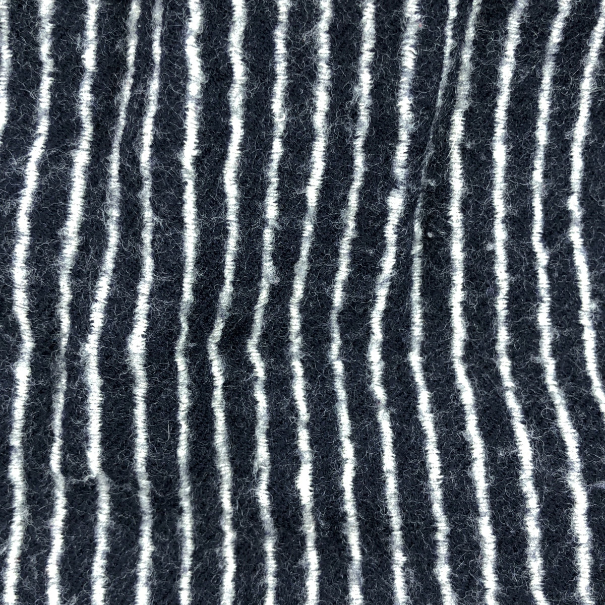 COMME des GARCONS COMME des GARCONS / Comme des | 2007秋冬 |羊毛縮水後荷葉邊半身裙 |中號 |海軍藍/白色 |女性的