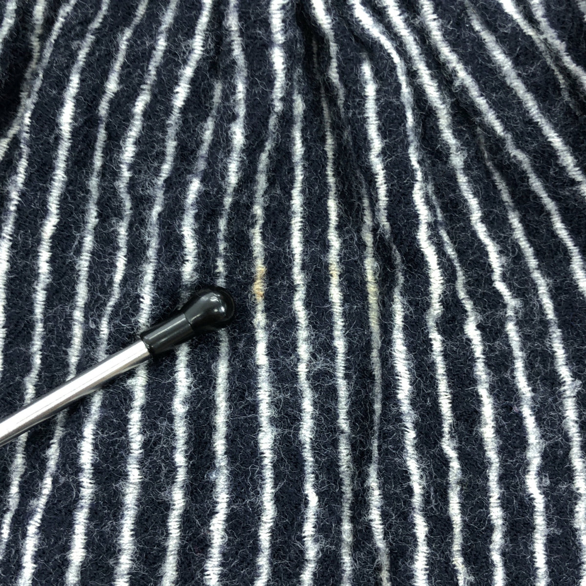 COMME des GARCONS COMME des GARCONS / Comme des | 2007秋冬 |羊毛縮水後荷葉邊半身裙 |中號 |海軍藍/白色 |女性的