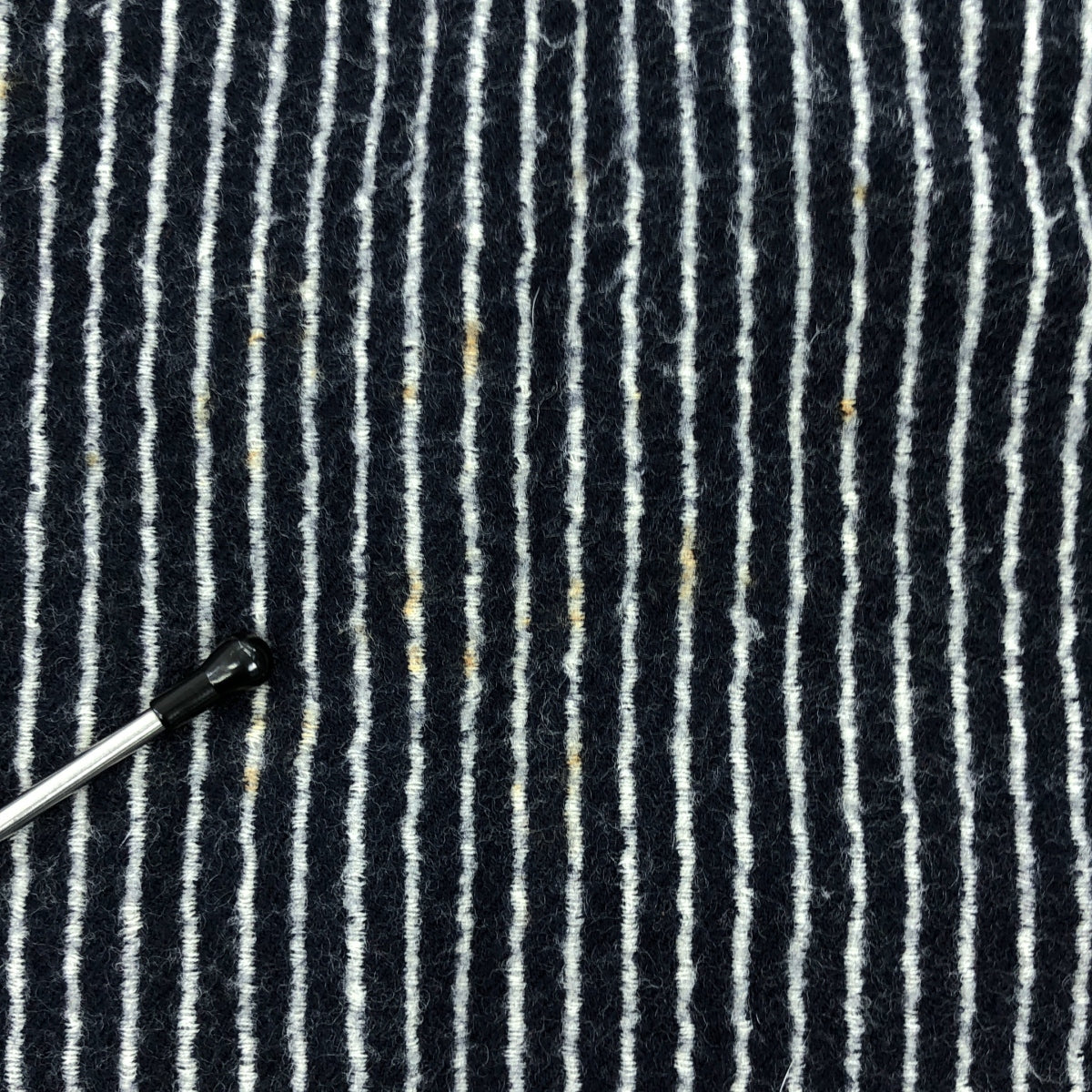 COMME des GARCONS COMME des GARCONS / Comme des | 2007秋冬 |羊毛縮水後荷葉邊半身裙 |中號 |海軍藍/白色 |女性的