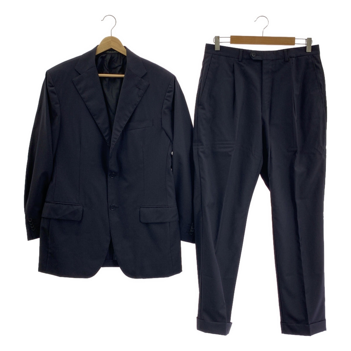 BARNEYS NEWYORK / 버니즈 뉴욕 | 설정 / Cantarelli 스트라이프 재킷 슬랙스 | 48 | 남성