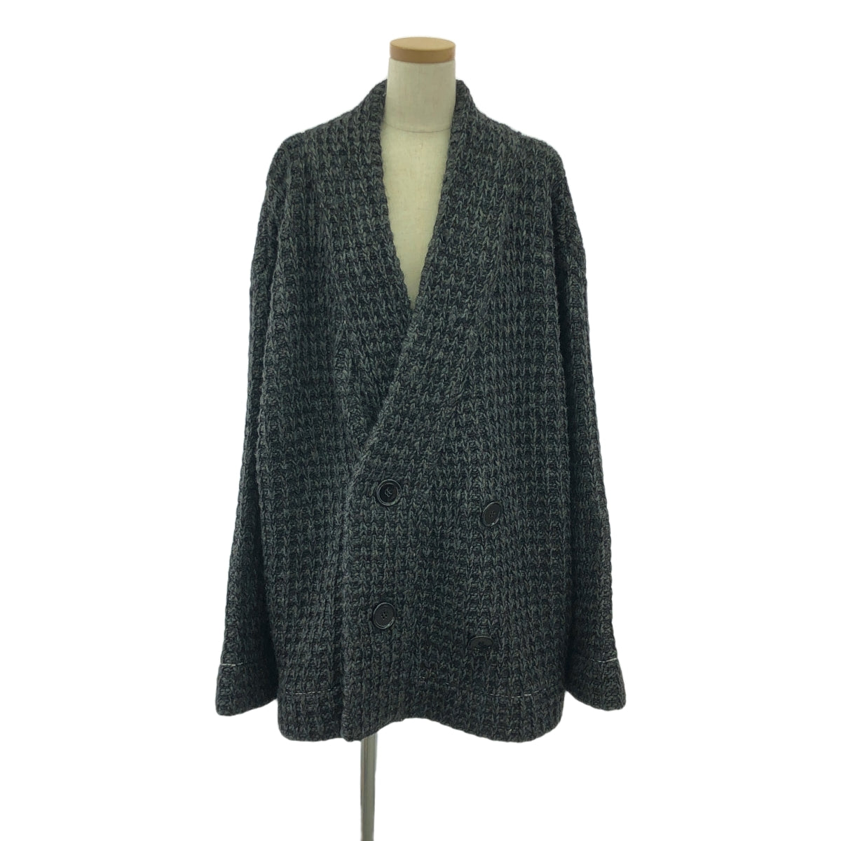 MM6 Maison Margiela | 2022AW | Double-breasted waffle knit cardigan | S | Women's