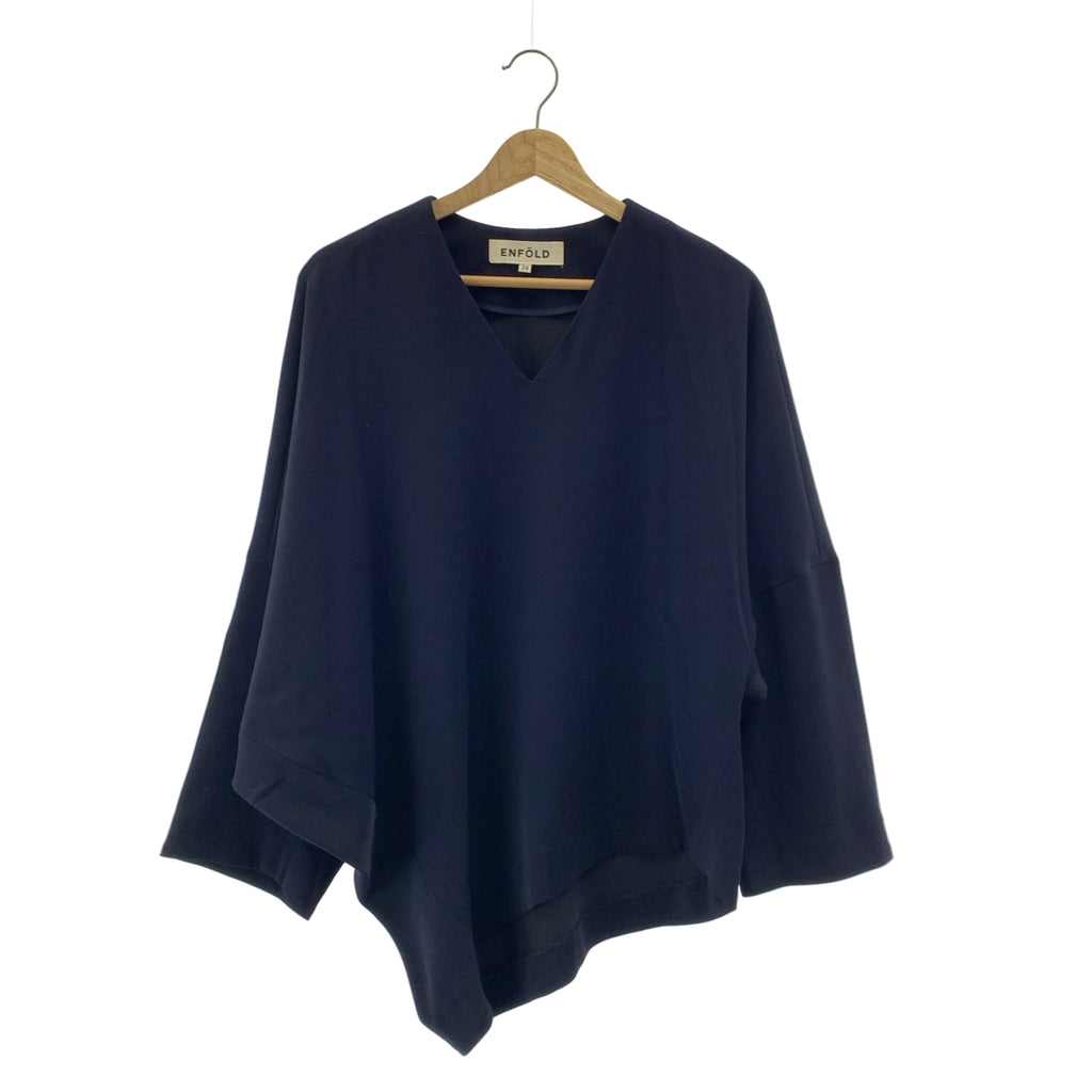ENFOLD | 雙交叉V領不對稱套頭衫 | 38碼 | 女款
