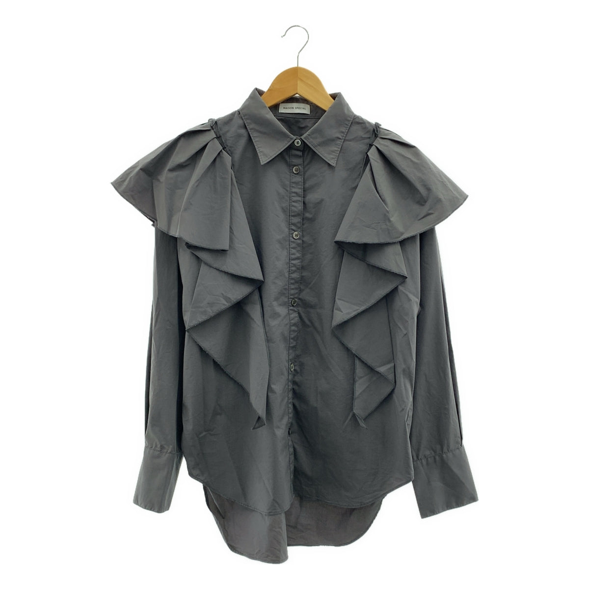 Maison Special / 메종 스페셜 | Big Ruffle Shirt / 빅 러플 셔츠 블라우스 | F | 여성
