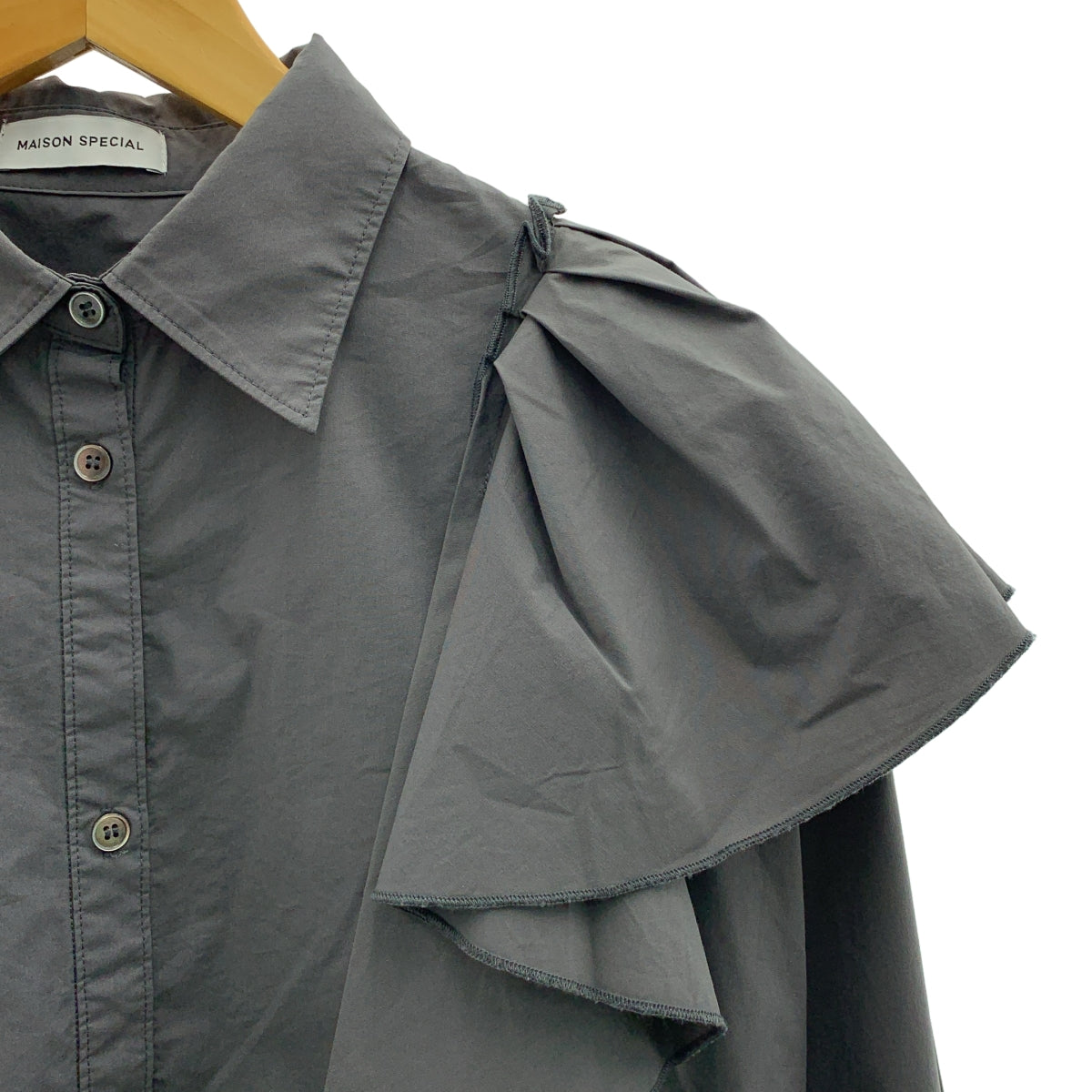 Maison Special / 메종 스페셜 | Big Ruffle Shirt / 빅 러플 셔츠 블라우스 | F | 여성
