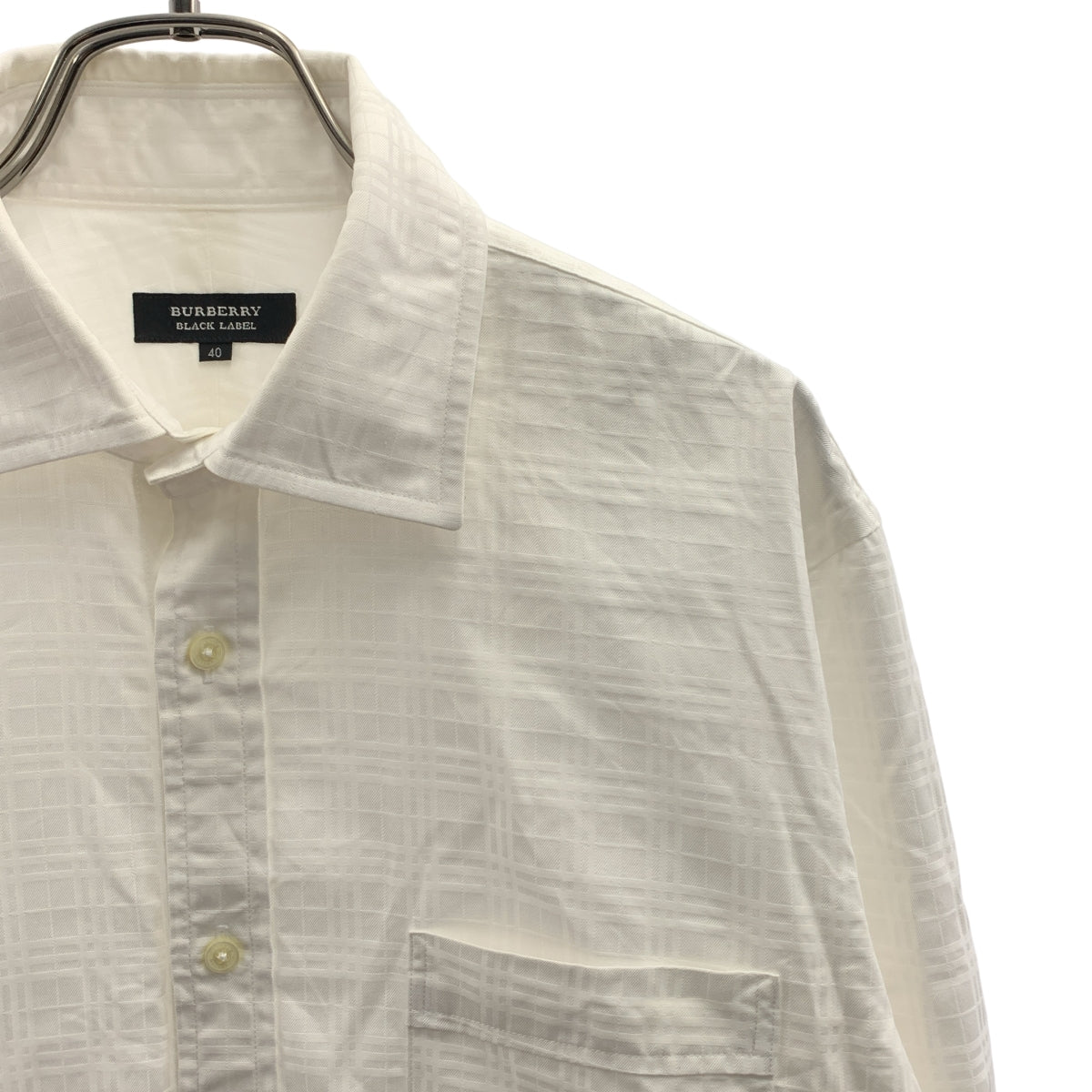 BURBERRY BLACK LABEL / バーバリーブラックレーベル | コットン ジャガード ドレス シャツ | 40 | メンズ