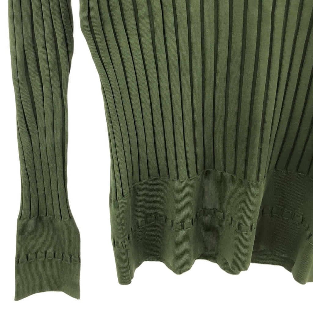 jonnlynx / ジョンリンクス | knit shirts リブニットシャツ | M | グリーン | レディース