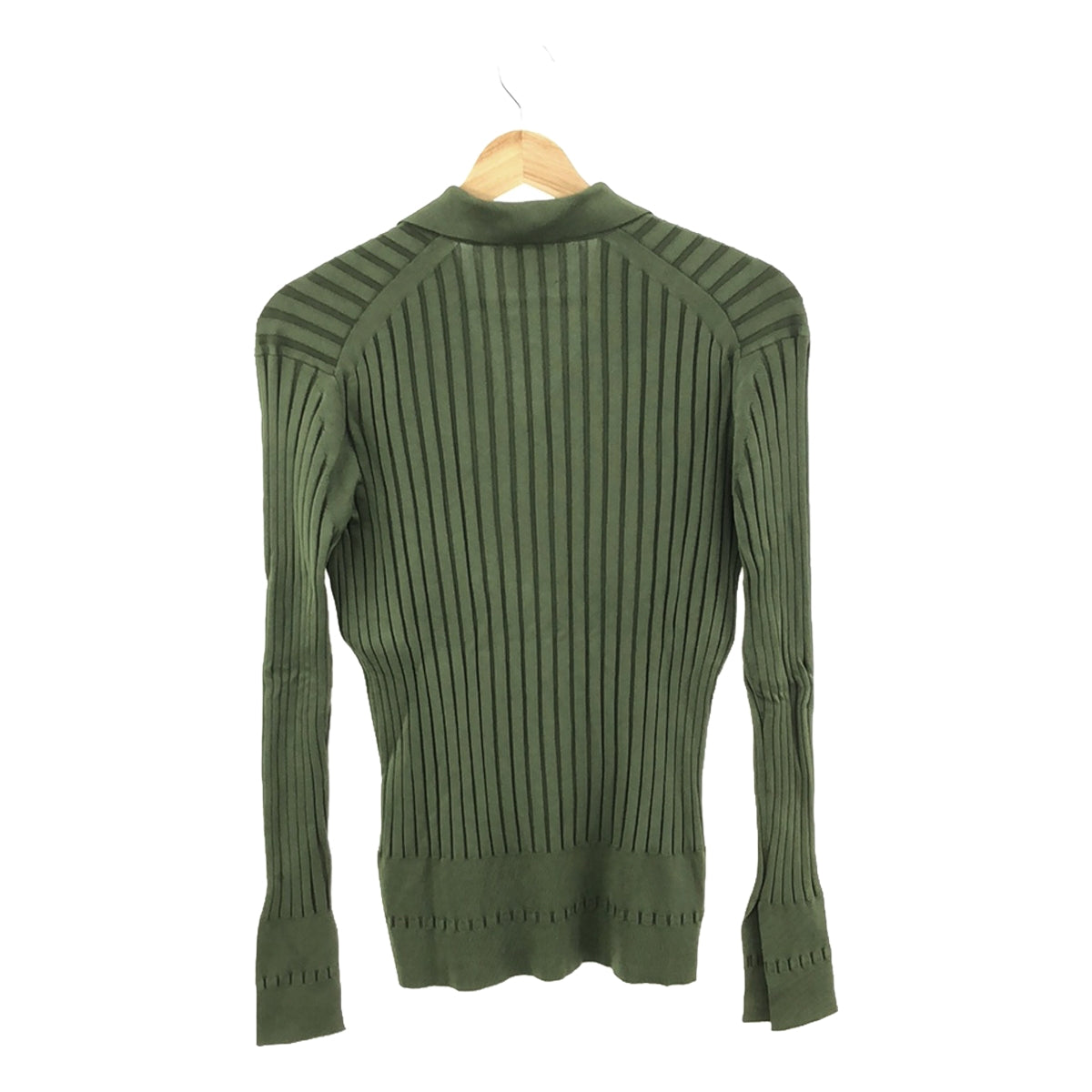 jonnlynx / ジョンリンクス | knit shirts リブニットシャツ | M | グリーン | レディース