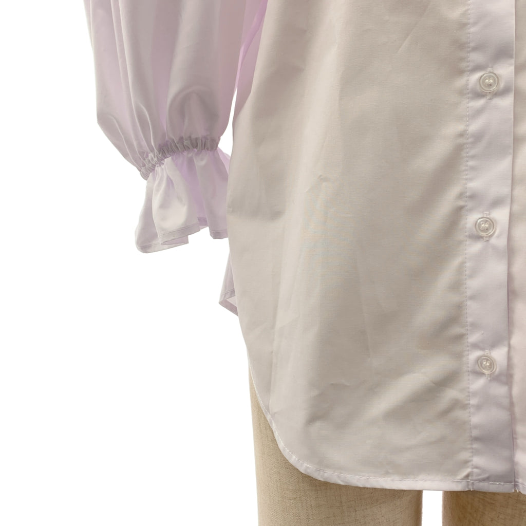 Bibiy. / ビビィ | CORA PUFF BLOUSE / ワンポイントロゴ 丸襟 フリル シャツ ブラウス | F | レディース