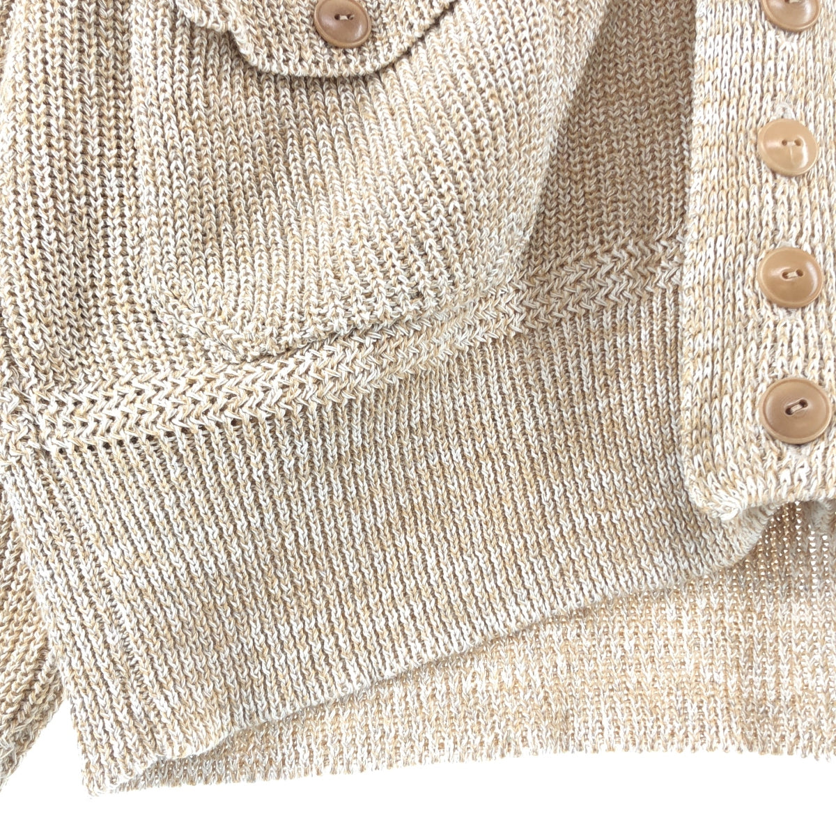 TAIGA TAKAHASHI / タイガタカハシ | Lot.516 KNIT SPORTS JACKET / コットン リネン シルク ニット ジャケット | 38 | メンズ