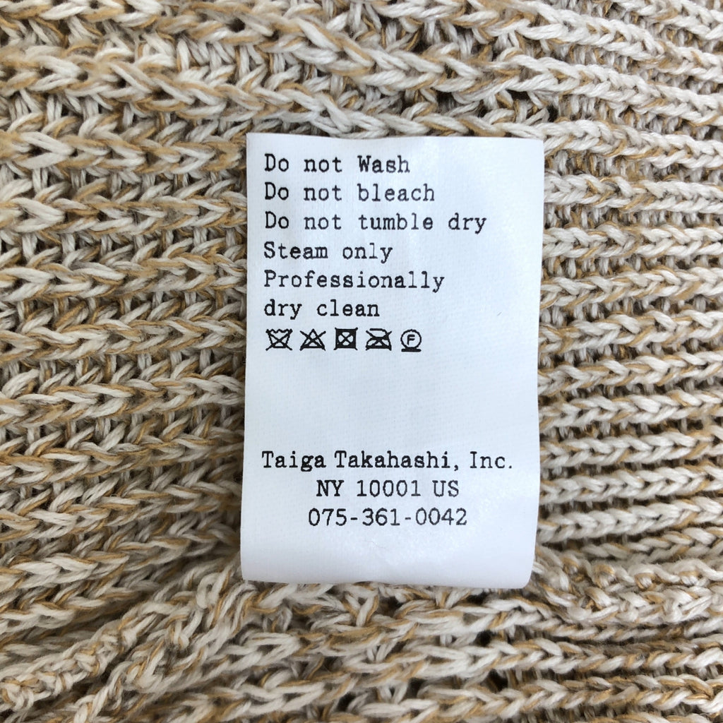 高橋大河 | Lot. 516 針織運動外套 / 棉、麻、絲混紡針織外套 | 尺寸 38 | 男款