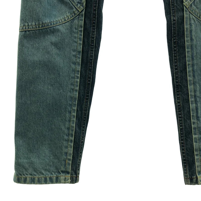 sacai / サカイ | 再構築 ベルテッド デニムパンツ | 1 | メンズ