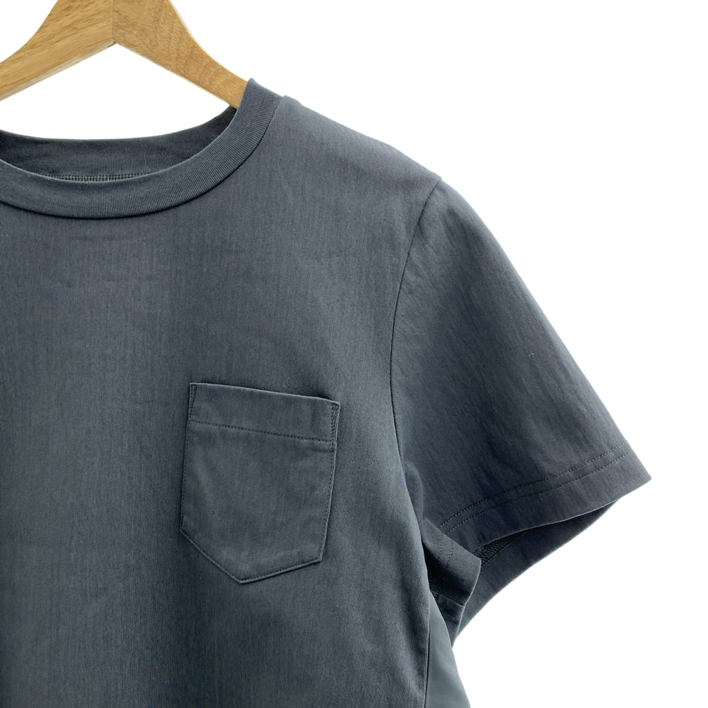 sacai / 사카이 | 2025SS | Nylon Twill Mix Cotton Jersey T-Shirt 나일론 트윌 컷소우 | 2 |