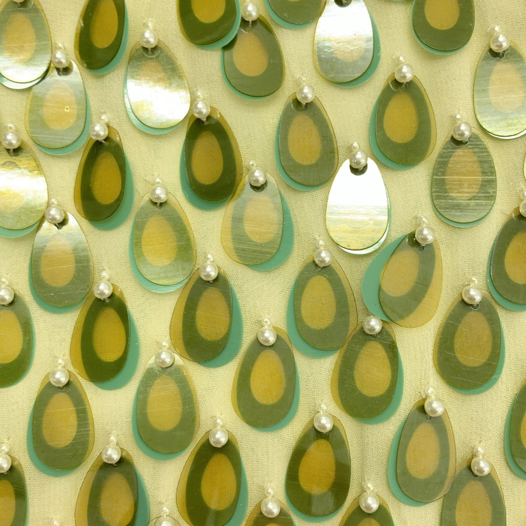 德賴斯·範諾頓 | 2024春夏系列 | 黏膠珠飾抽繩薄紗半身裙 | 尺寸36 | 女裝