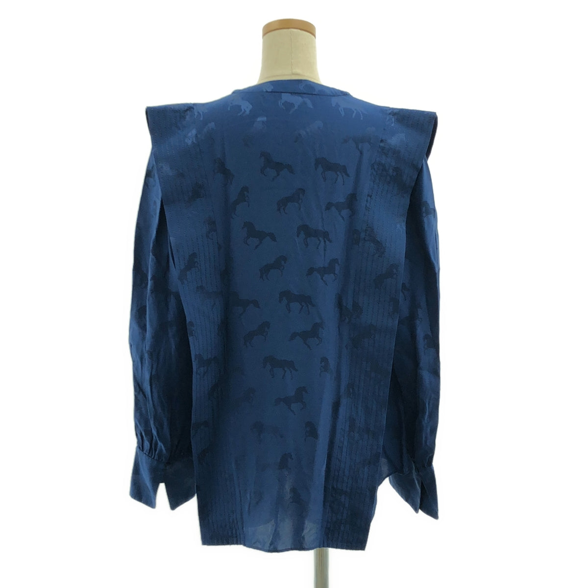 STELLA McCARTNEY | 馬匹印花領結襯衫 | 尺寸 40 | 藍色 | 女款