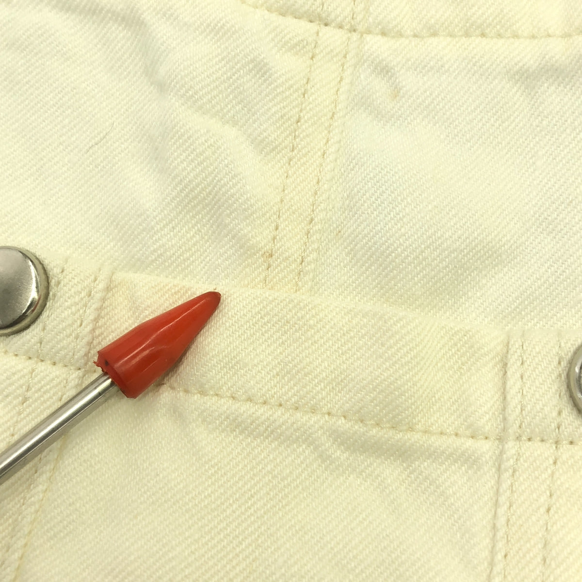 nest robe / ネストローブ | リネン ホワイト デニム サロペット パンツ | 1 | ホワイト | レディース