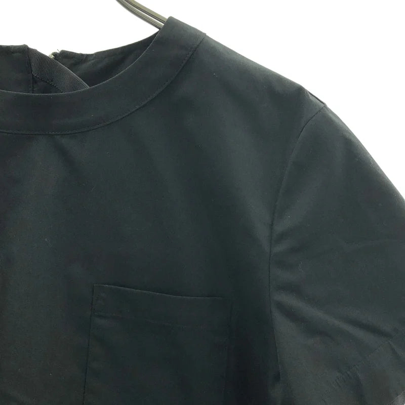 sacai / 사카이 | 2020SS | Back Zip Peplum Top / 로고 백 지퍼 컷아웃 블라우스 | 2 | 여성