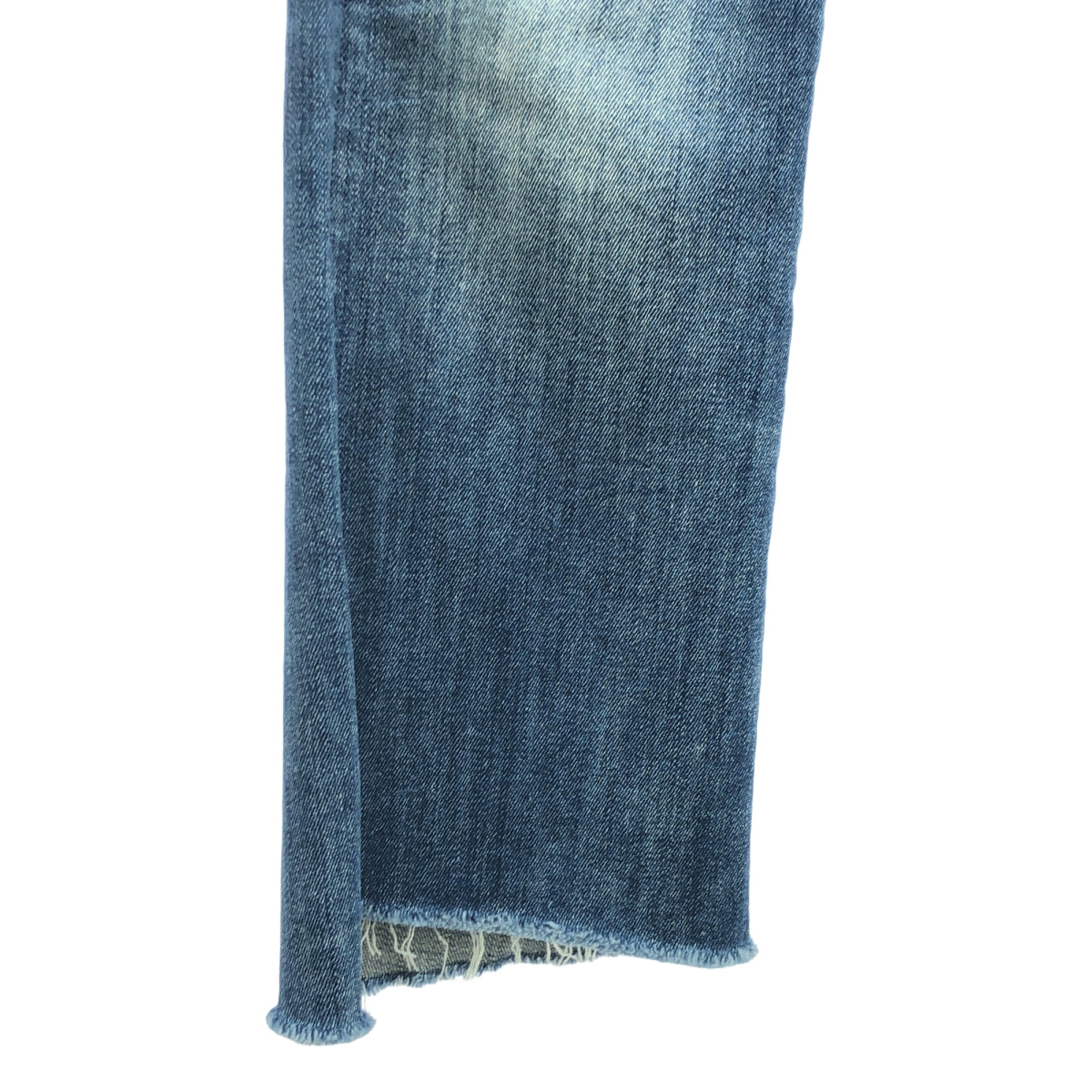 MOTHER / マザー | INSIDER CROP STEP FRAY / カットオフ デニムパンツ | 24 | インディゴ | レディース