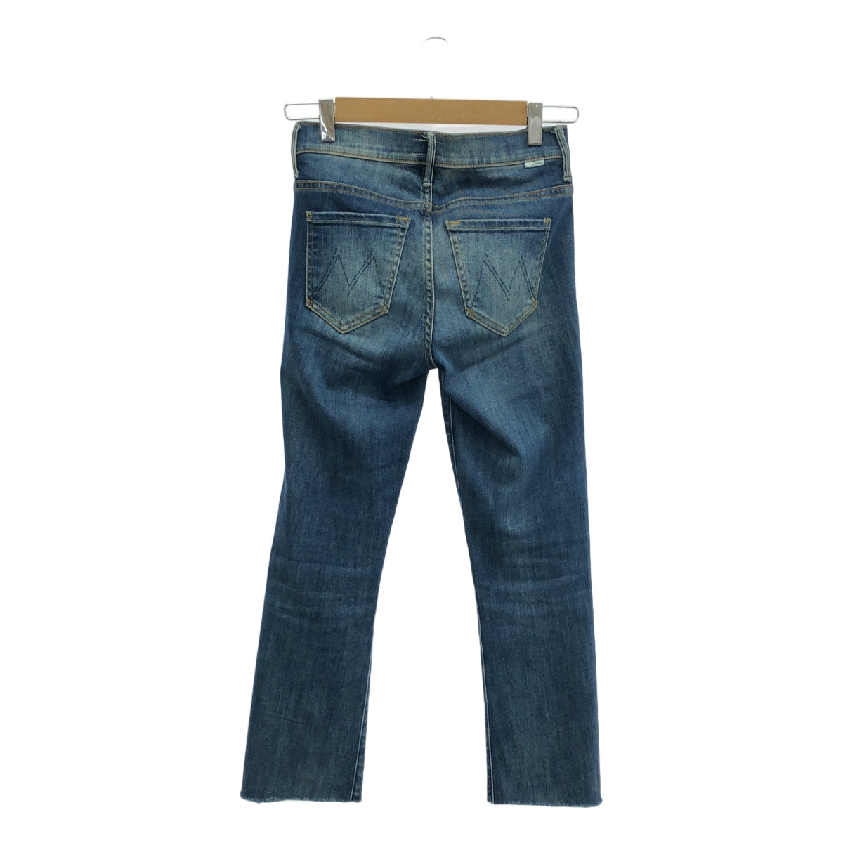 MOTHER / マザー | INSIDER CROP STEP FRAY / カットオフ デニムパンツ | 24 | インディゴ | レディース