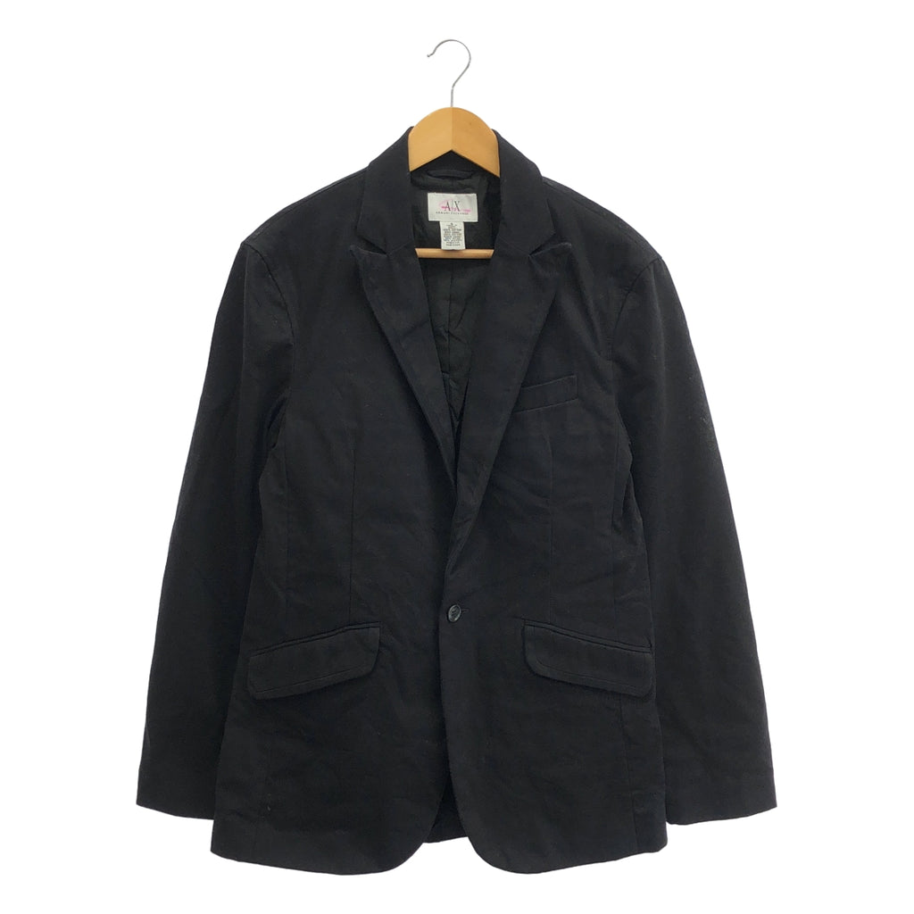 ARMANI EXCHANGE / アルマーニエクスチェンジ | 1B テーラード シングルブレスト ジャケット | S | ブラック | メンズ