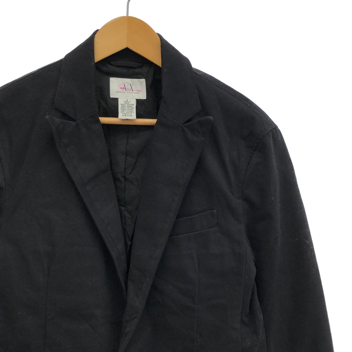 ARMANI EXCHANGE / アルマーニエクスチェンジ | 1B テーラード シングルブレスト ジャケット | S | ブラック | メンズ