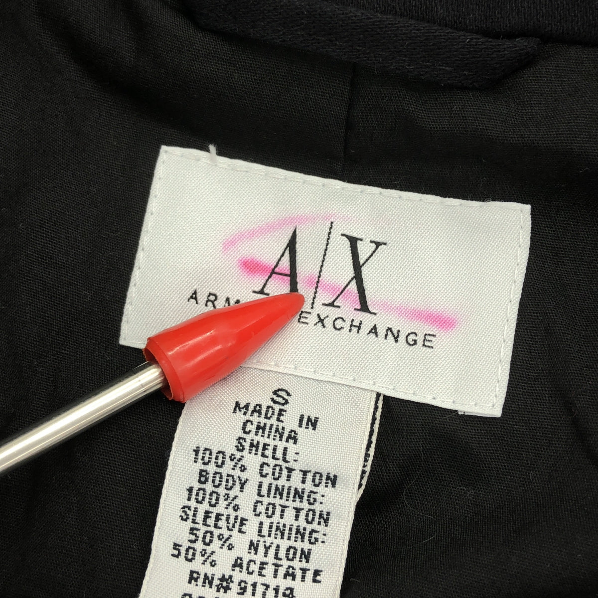 ARMANI EXCHANGE コットンシングルライダースジャケット/UW129 2025年最新】A|X ARMANI EXCHANGE メンズ シングルライダースの