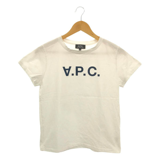 APC | Reverse Logo Print Crew Neck T-Shirt | S | Women's