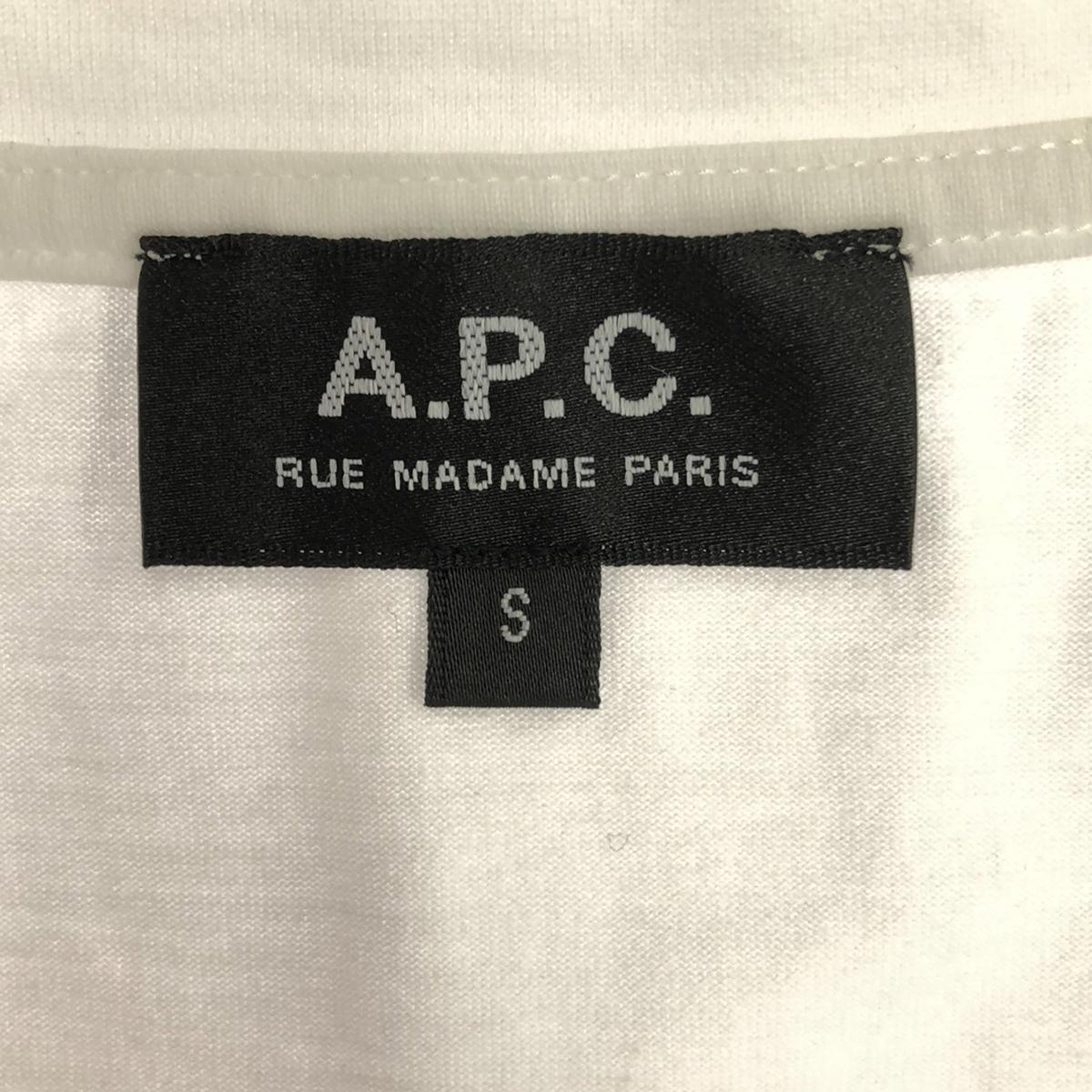 APC | Reverse Logo Print Crew Neck T-Shirt | S | Women's