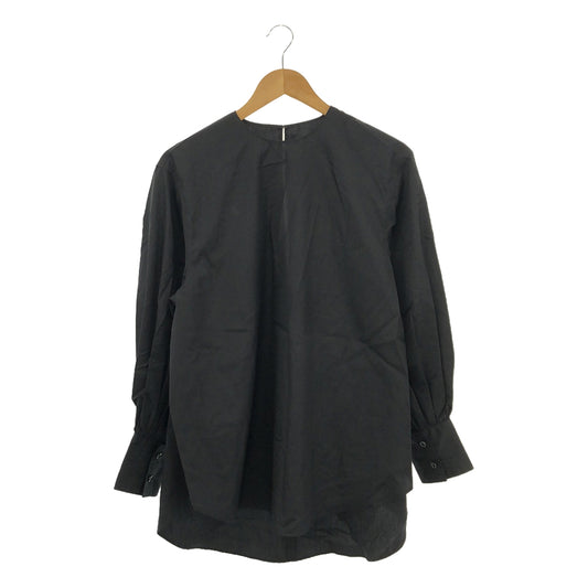 [Good Condition] AP STUDIO | 2022SS | SCENTOF Broad Crew Neck Blouse | F | Black | Women's