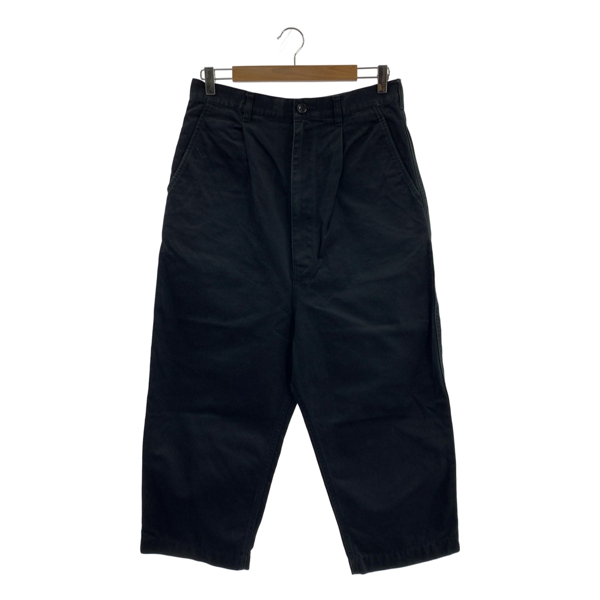 COMME des GARÇONS HOMME | 2018 秋冬 |棉質奇諾布褶襉長褲| SHOPBOP S 號 |黑色|男士