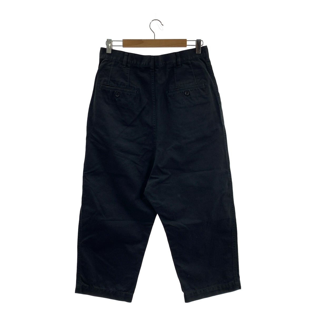 COMME des GARÇONS HOMME | 2018 秋冬 |棉質奇諾布褶襉長褲| SHOPBOP S 號 |黑色|男士