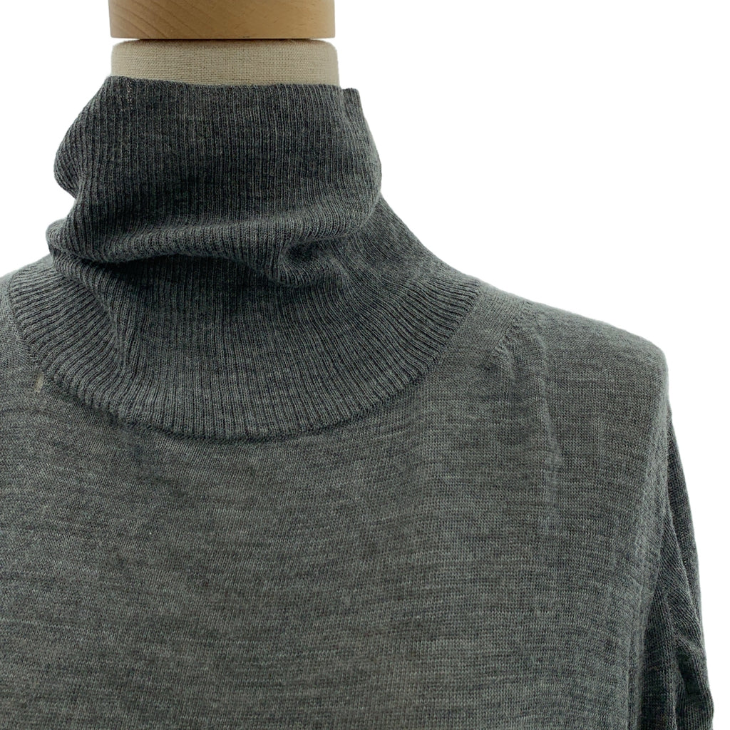 sacai / サカイ | ロゴジップ タートルネック ニット ワンピース | 4 | レディース