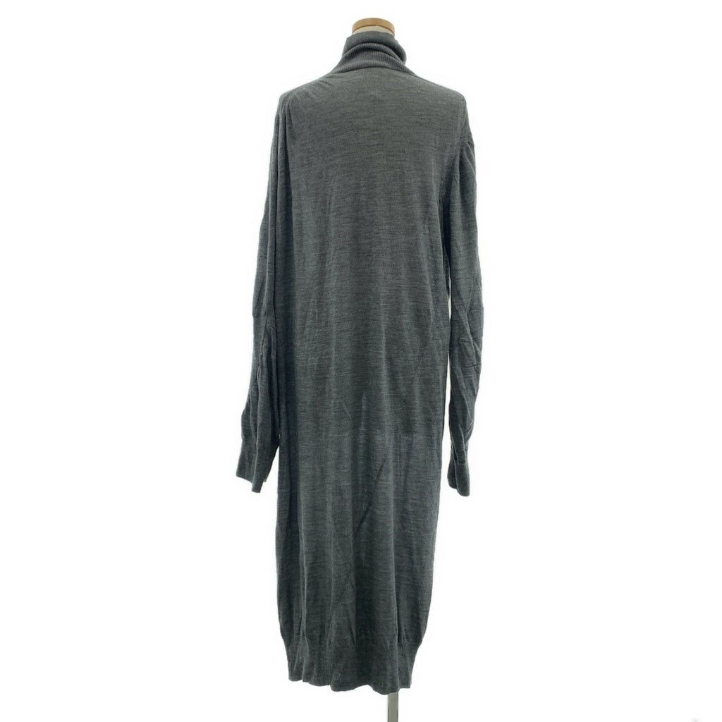 sacai / サカイ | ロゴジップ タートルネック ニット ワンピース | 4 | レディース