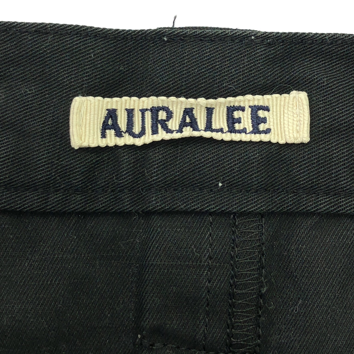 AURALEE | 2022SS | HARD TWIST FINX LINEN CHINO SKIRT | 0 | Black | Women's