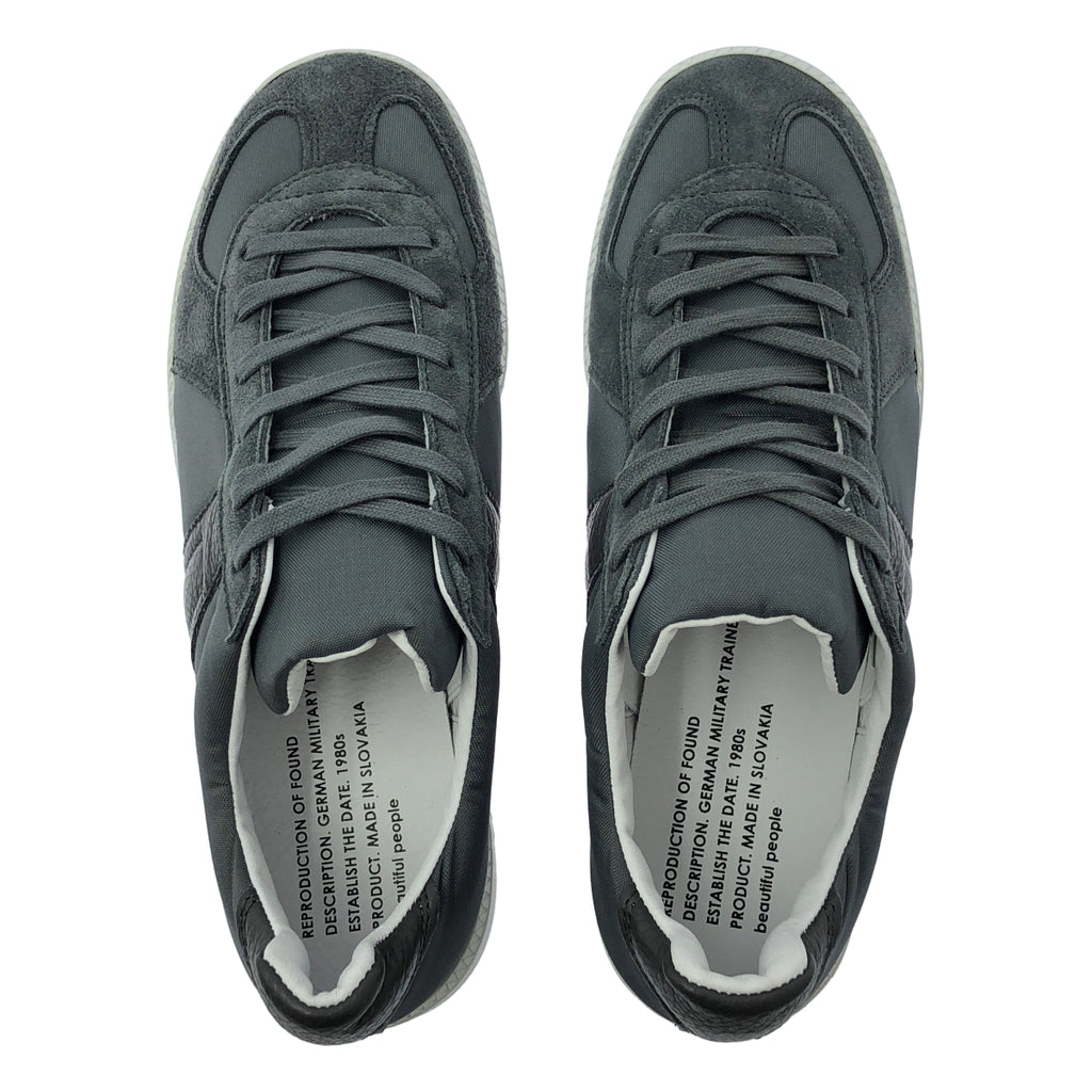 【新品】  beautiful people / ビューティフルピープル | 2024AW | REPRODUCTION OF FOUND german trainer NYLON リプロダクションオブファウンド ジャーマントレーナー スニーカー | 25 | グレー | メンズ