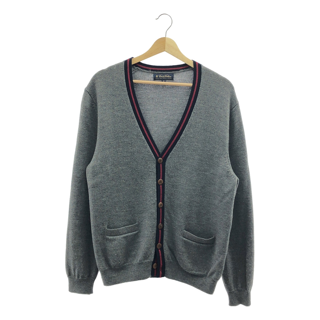 BROOKS BROTHERS / 브룩스 브라더스 | 울 원포인트 로고 니트 카디건 | M |