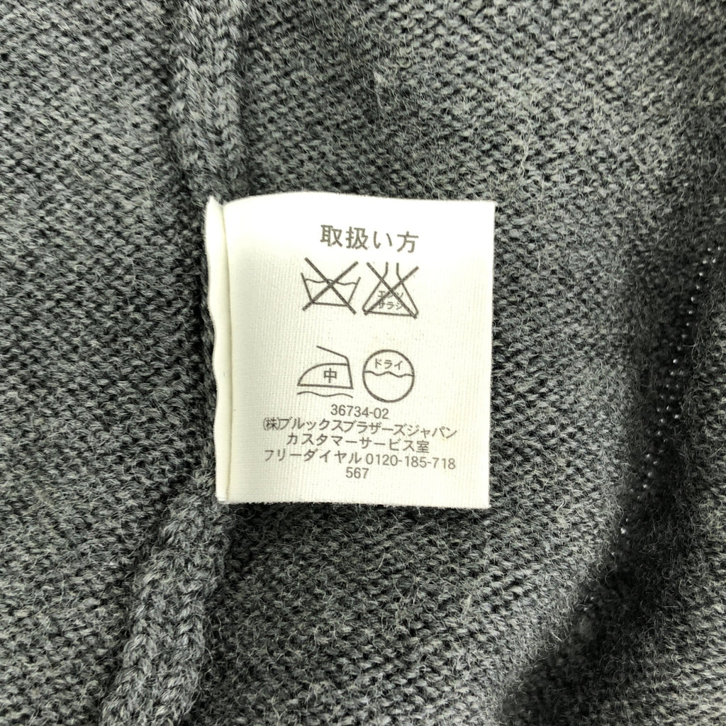 BROOKS BROTHERS / 브룩스 브라더스 | 울 원포인트 로고 니트 카디건 | M |