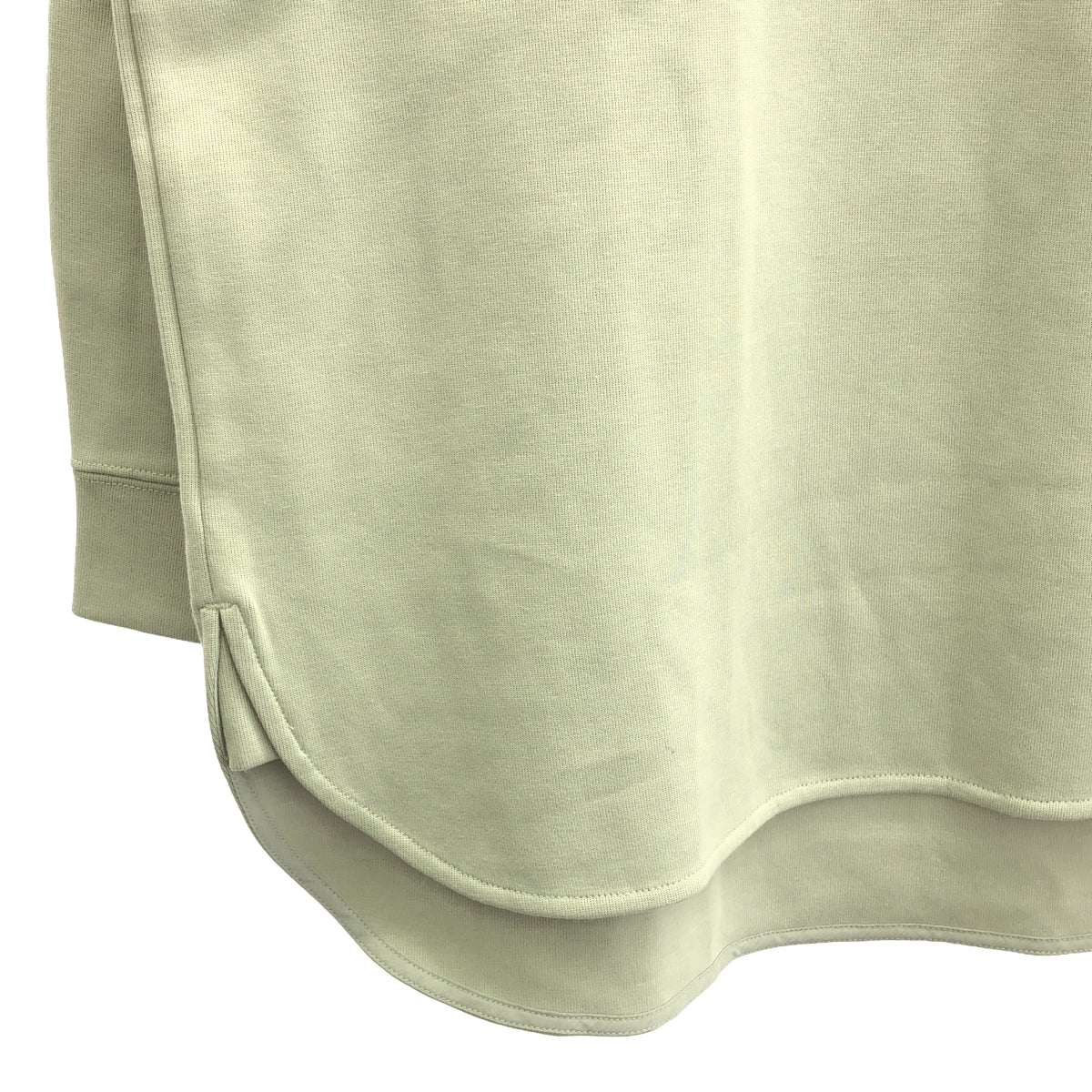 [Good Condition] yori | Chunky Hem Round Tee Cut and Sewn | F | Light Green | Women's