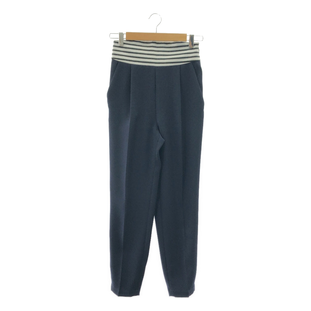 BORDERS at BALCONY / 보더즈 앳 발코니 | HIGH-RISE TUCK PANTS 폴리에스테르 하이라이즈 탁 팬츠 | 36 |