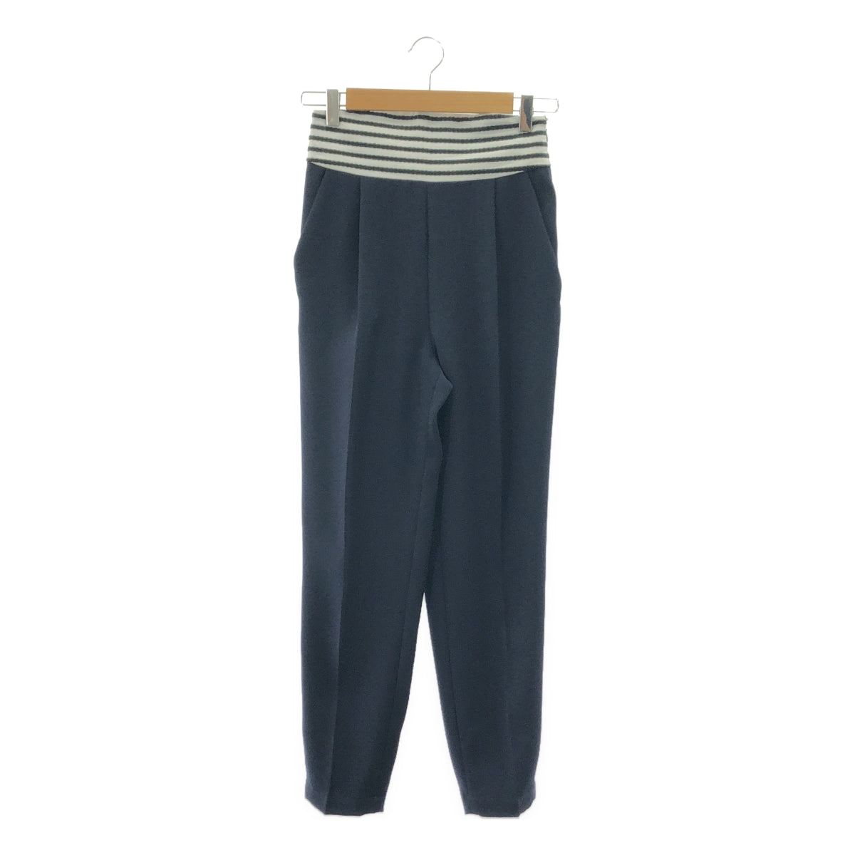 BORDERS at BALCONY / 보더즈 앳 발코니 | HIGH-RISE TUCK PANTS 폴리에스테르 하이라이즈 탁 팬츠 | 36 |