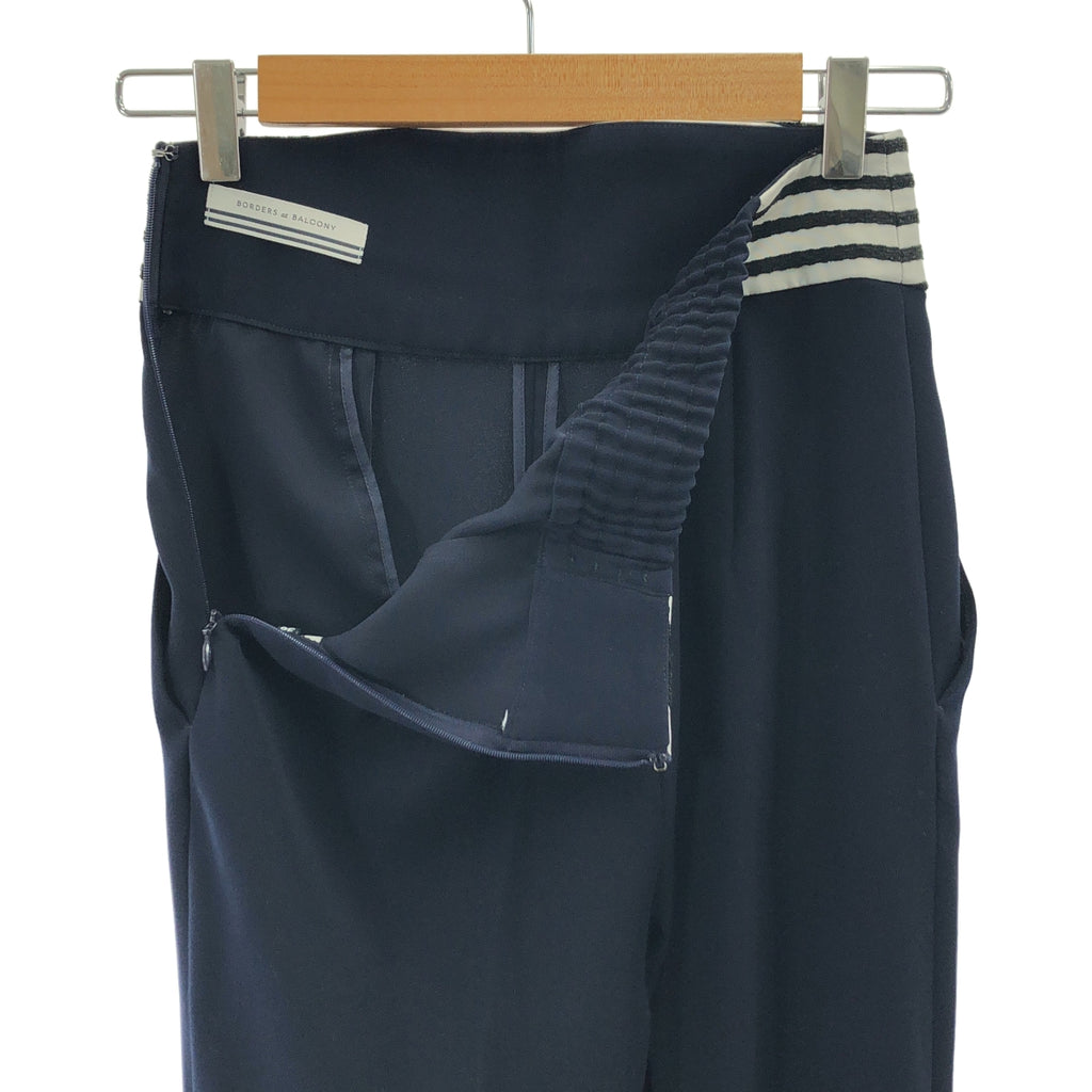BORDERS at BALCONY / 보더즈 앳 발코니 | HIGH-RISE TUCK PANTS 폴리에스테르 하이라이즈 탁 팬츠 | 36 |