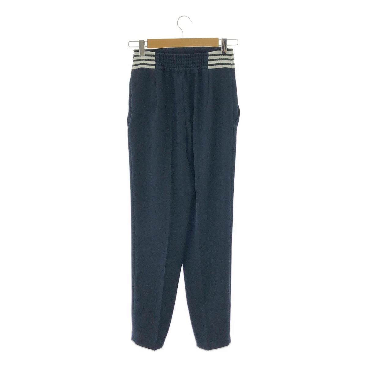 BORDERS at BALCONY / 보더즈 앳 발코니 | HIGH-RISE TUCK PANTS 폴리에스테르 하이라이즈 탁 팬츠 | 36 |