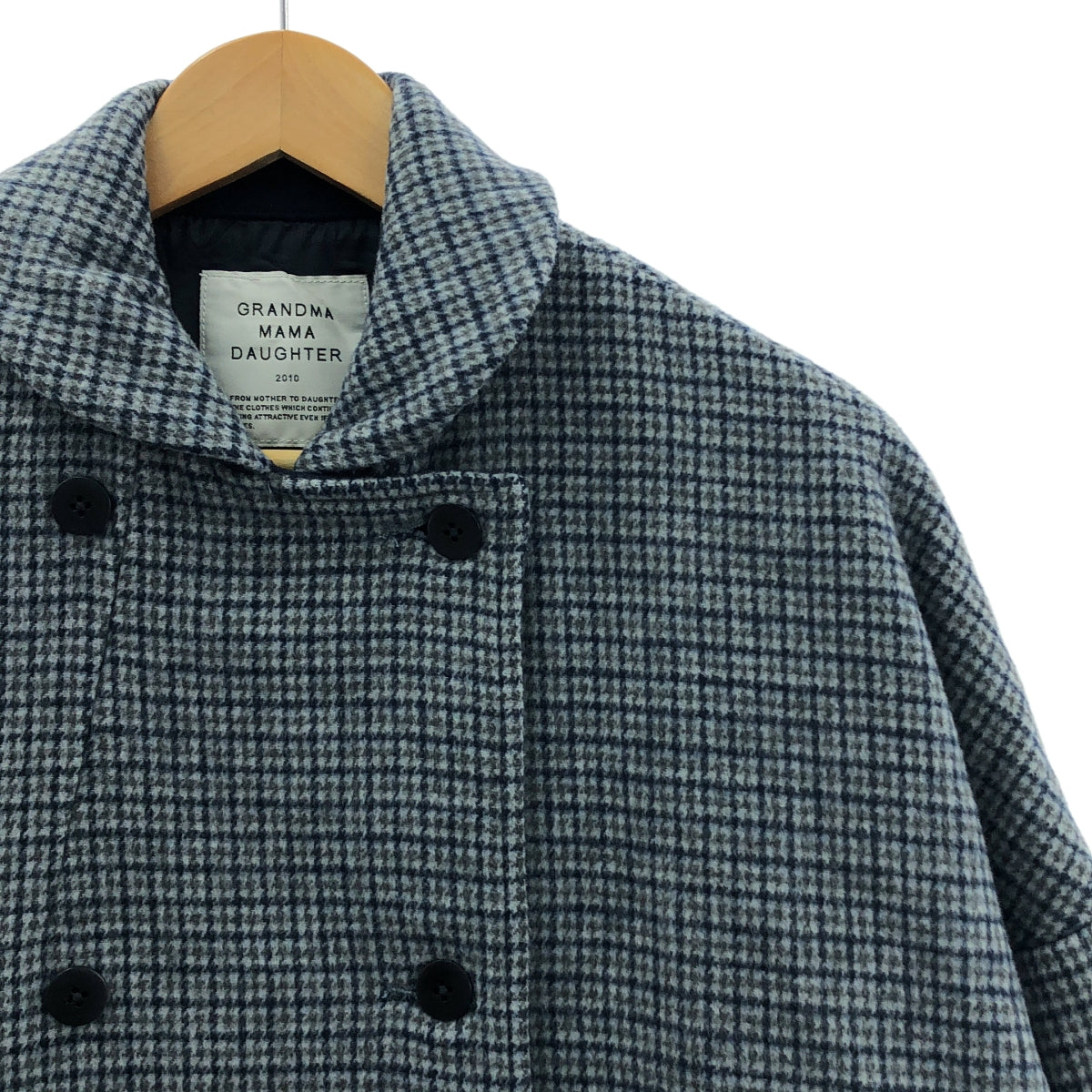 grandma MAMA daughter / 그란 엄마 마도터 | 라운드 컬러 코쿤 실루엣 와이드 코트 | 1 | 블루 | 여성