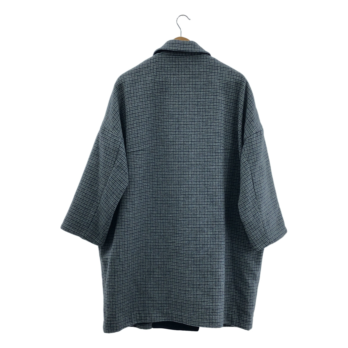 grandma MAMA daughter / 그란 엄마 마도터 | 라운드 컬러 코쿤 실루엣 와이드 코트 | 1 | 블루 | 여성