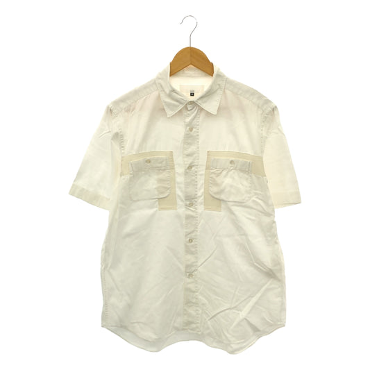 GANRYU | 2012SS | Patchwork Regular Collar Shirt | M | Men's