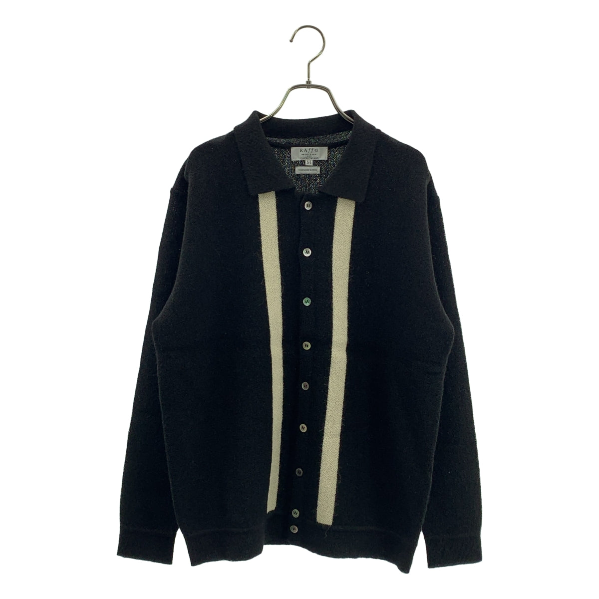 RAffa MOLINA / ラファモリーナ | TOMORROWLAND 別注カラー リンクス編み ポロ カーディガン | M | メンズ