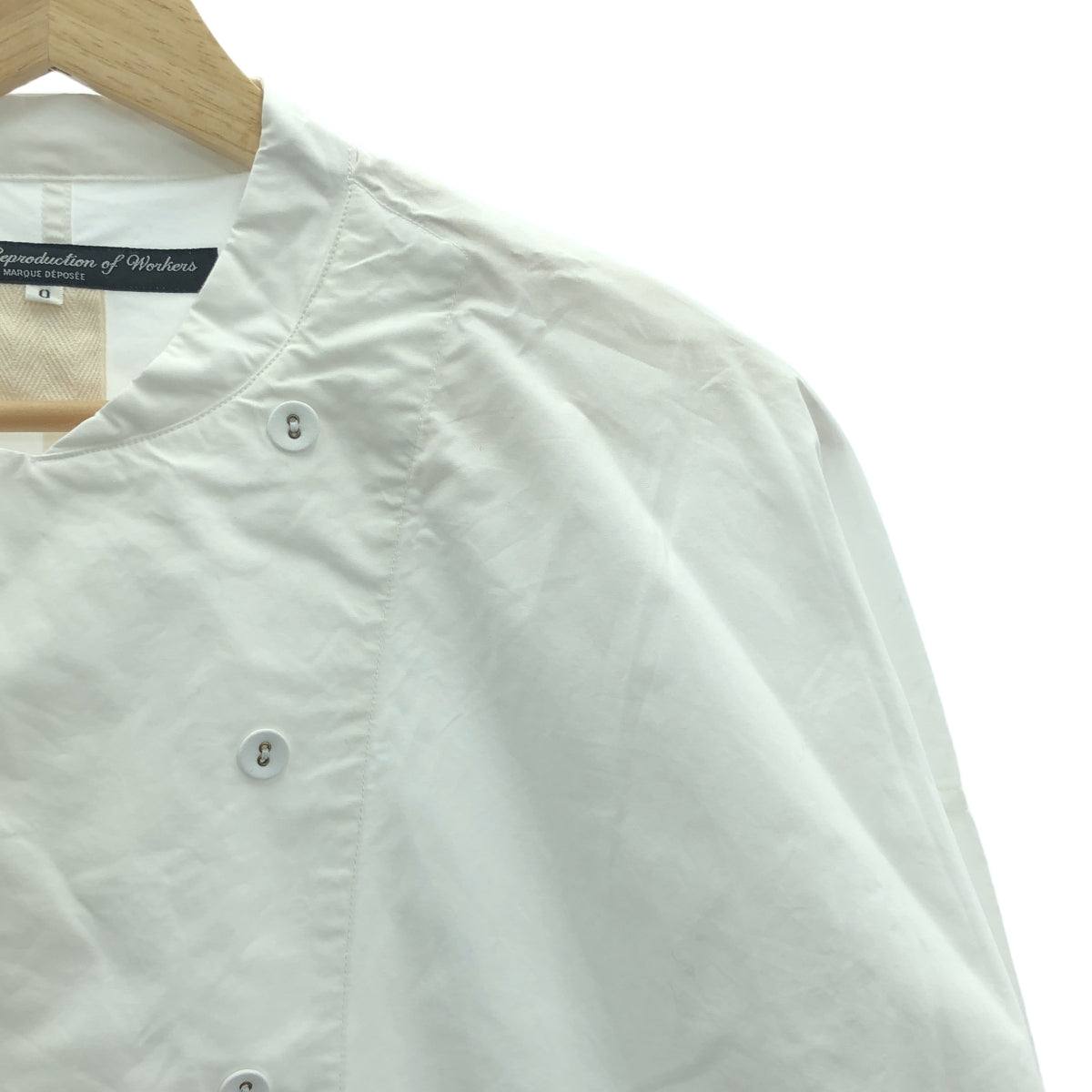 GARMENT REPRODUCTION OF WORKERS / 가멘트 리프로덕션 오브 워커스 | WORKERS DOUBLE SHIRT / 워커스 더블 셔츠 | 0 | 화이트 | 여성