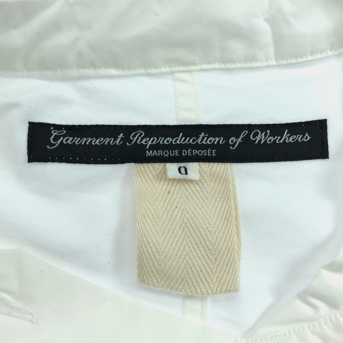 GARMENT REPRODUCTION OF WORKERS / ガーメントリプロダクションオブワーカーズ | WORKERS DOUBLE SHIRT / ワーカーズダブルシャツ | 0 | ホワイト | レディース