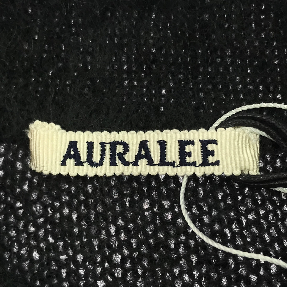 【신품】 AURALEE / 오라리 | 2024AW | BRUSHED SUPER KID MOHAIRE KNIT SHORT 니트 | 0 | 블랙 | 여성