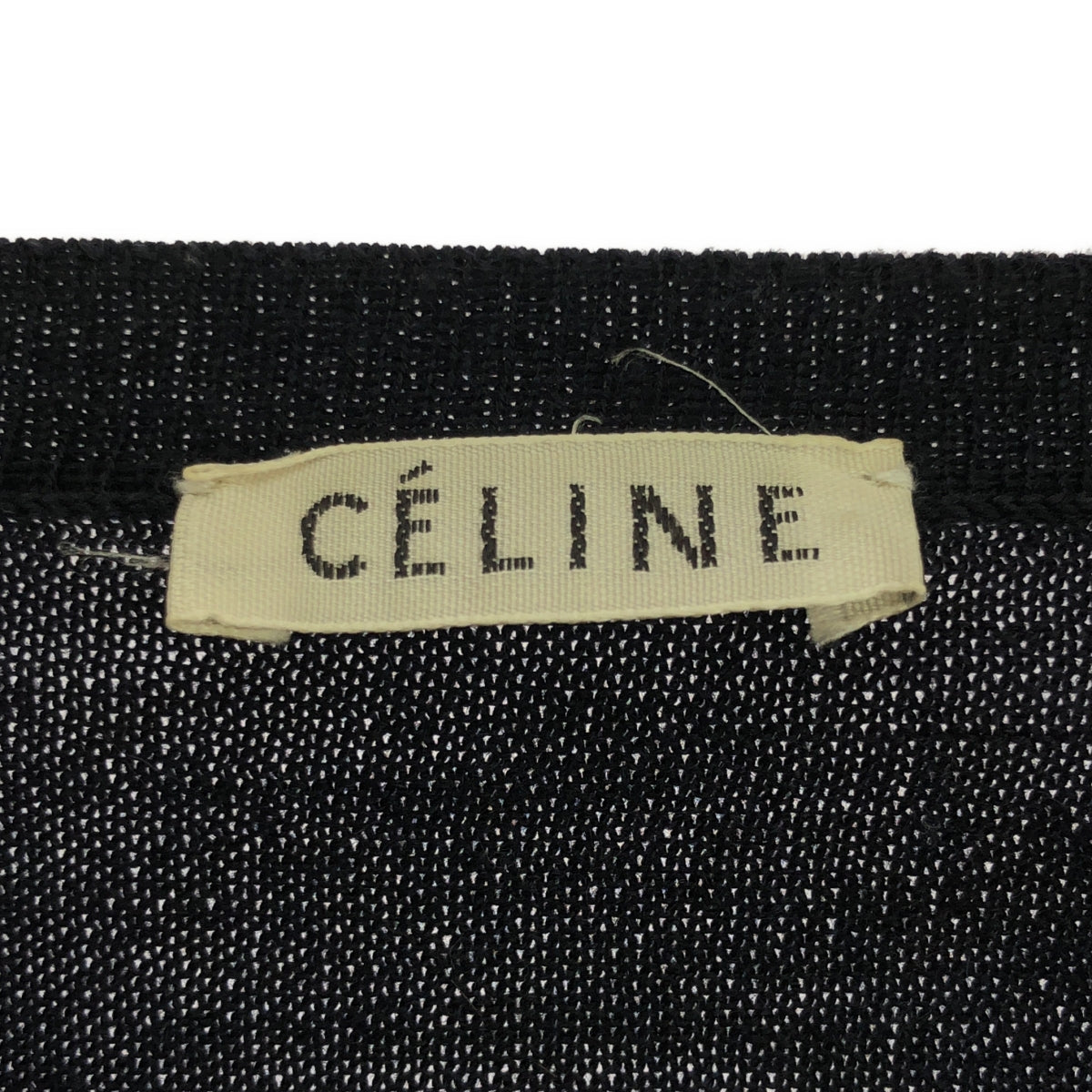 CELINE | Phoebe Triomphe V-neck cardigan | XS | Navy | Women's